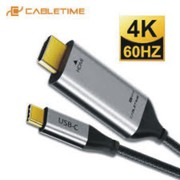 2020 CABLETIME USB C to HDMI 90degree Cable Adapter