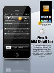The MLA Recall iPhone app